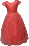 GIRLS CASUAL DRESSES (0232319) CORAL